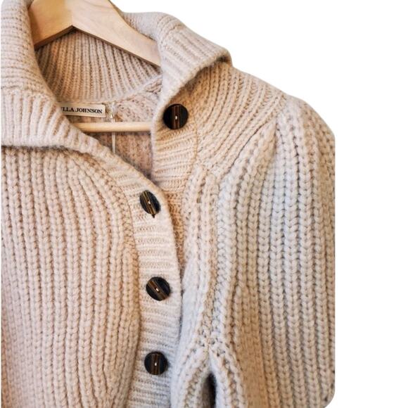 Ulla Johnson Matilde Turtleneck Sweater Creme Alpaca Blend Size Medium Sold Out - Picture 6 of 13